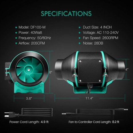 Mars Hydro TS600 Mars Hydro Kit de culture complet Mars Hydro TS600 Mars Hydro Kit de culture complet
