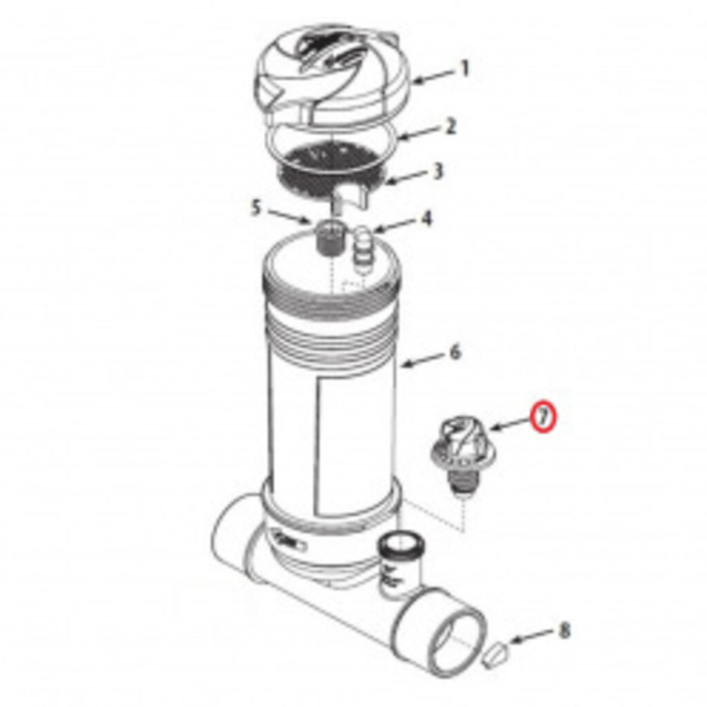 Waterway Europe Waterway chlorinator afsluitkraan control