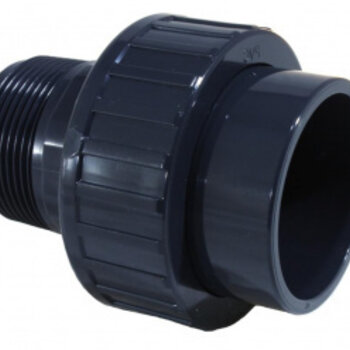 2" MPT-draad naar 63 mm 3-delige koppeling
