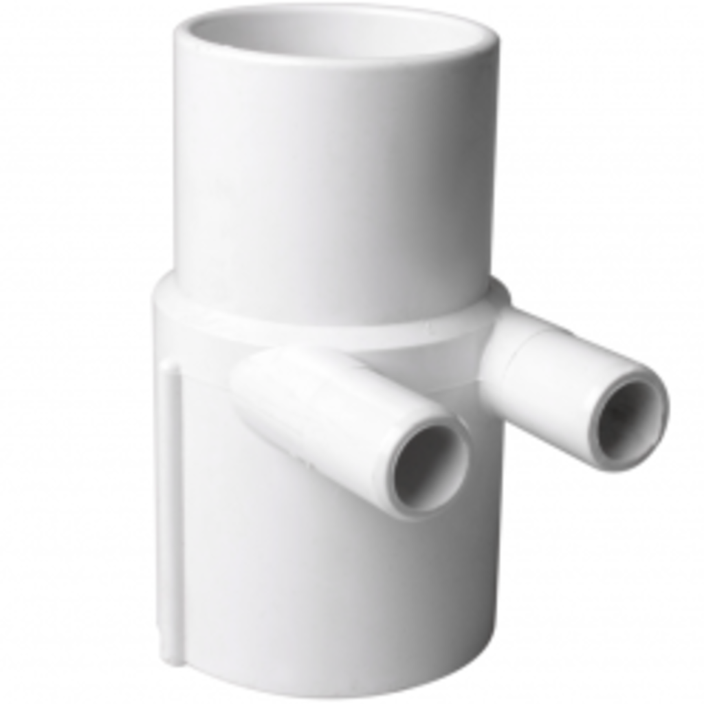 Waterway Europe 2" M/F Manifold met 2 gladde uitgangen 3/4" M+