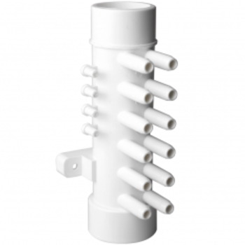 Waterway Europe 1,5" M/F manifold, 3/8" M+ smooth, 12 poorten