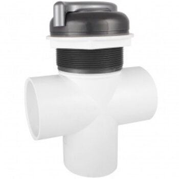 CMP 2" T omschakelklep met S-handgreep