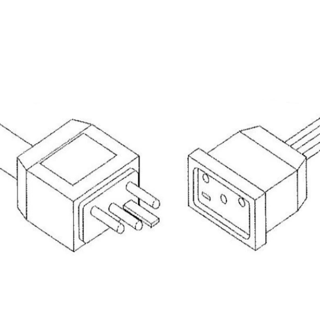 Mini J&J stekker voor pomp met 2 snelheden, type 2