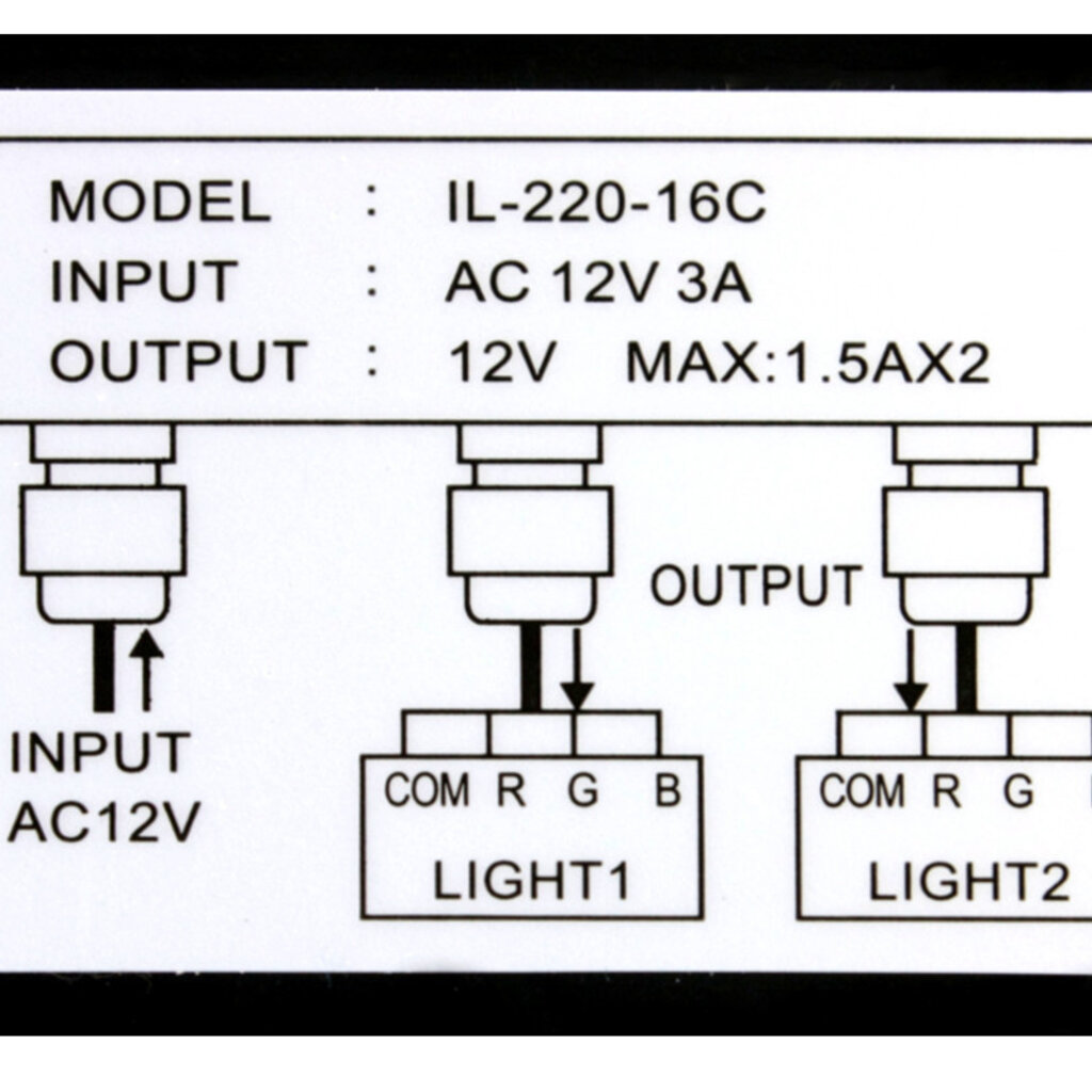 LVJ-lichtcontroller (2 uitgangen)