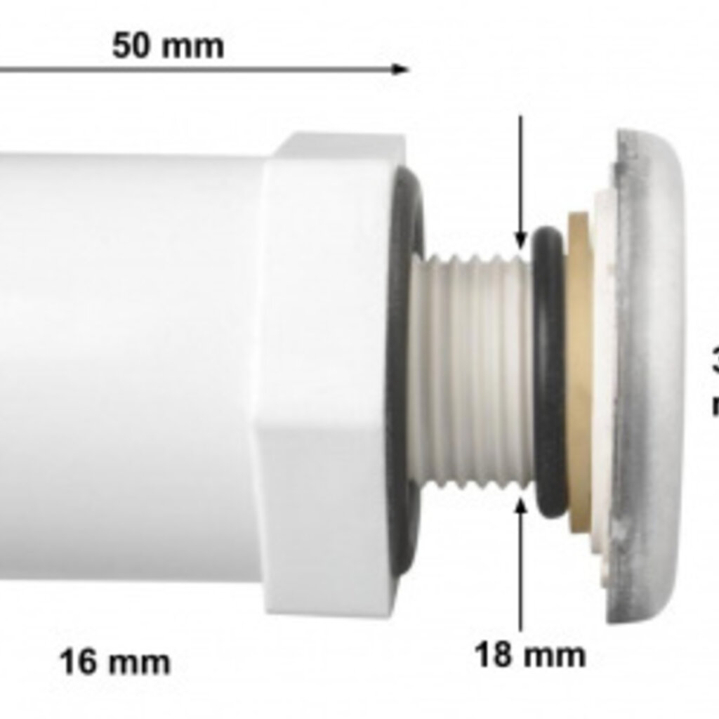 Waterway Europe Waterway Lo-Pro 3/4" lucht mondstuk