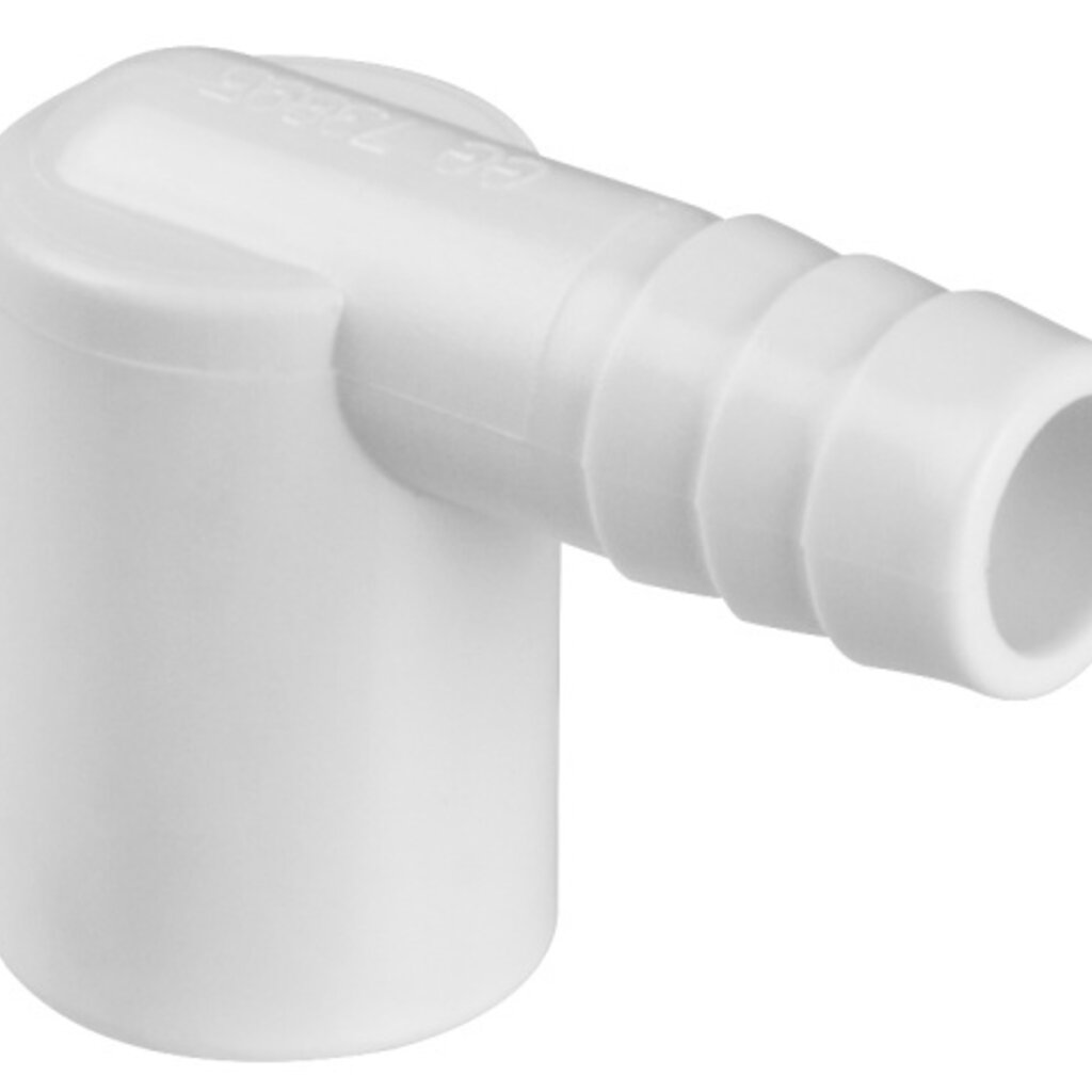 Waterway Europe 1/2" geribbeld naar 1/2" vrouwelijke elleboog