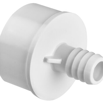Waterway Europe 2" M x 3/4" M barb verloopstuk