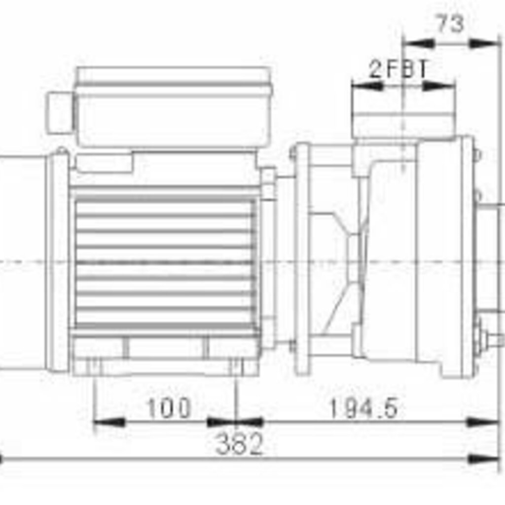 LX Whirlpool LX Whirlpool LP-250 Eén Snelheid Pomp – Betrouwbare Jacuzzi Pomp