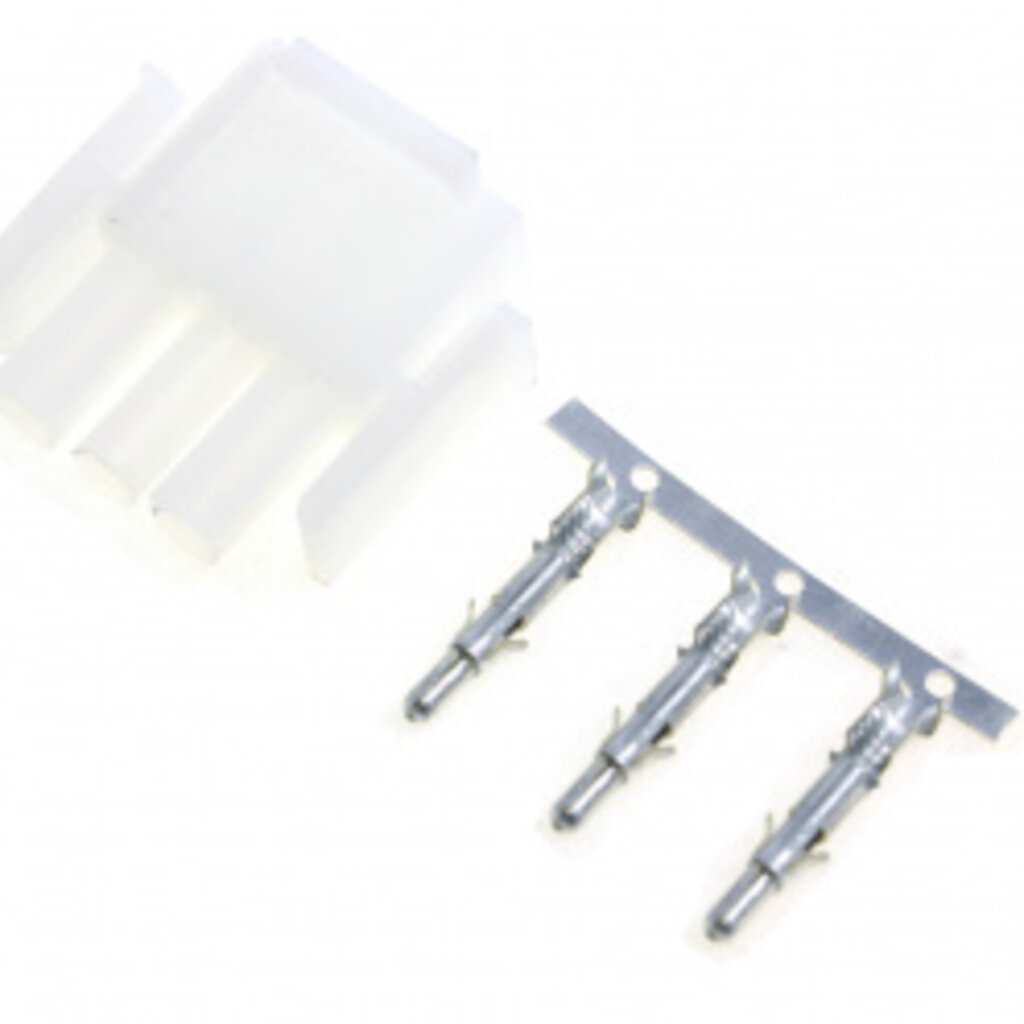 3-pins mannelijke AMP stekker