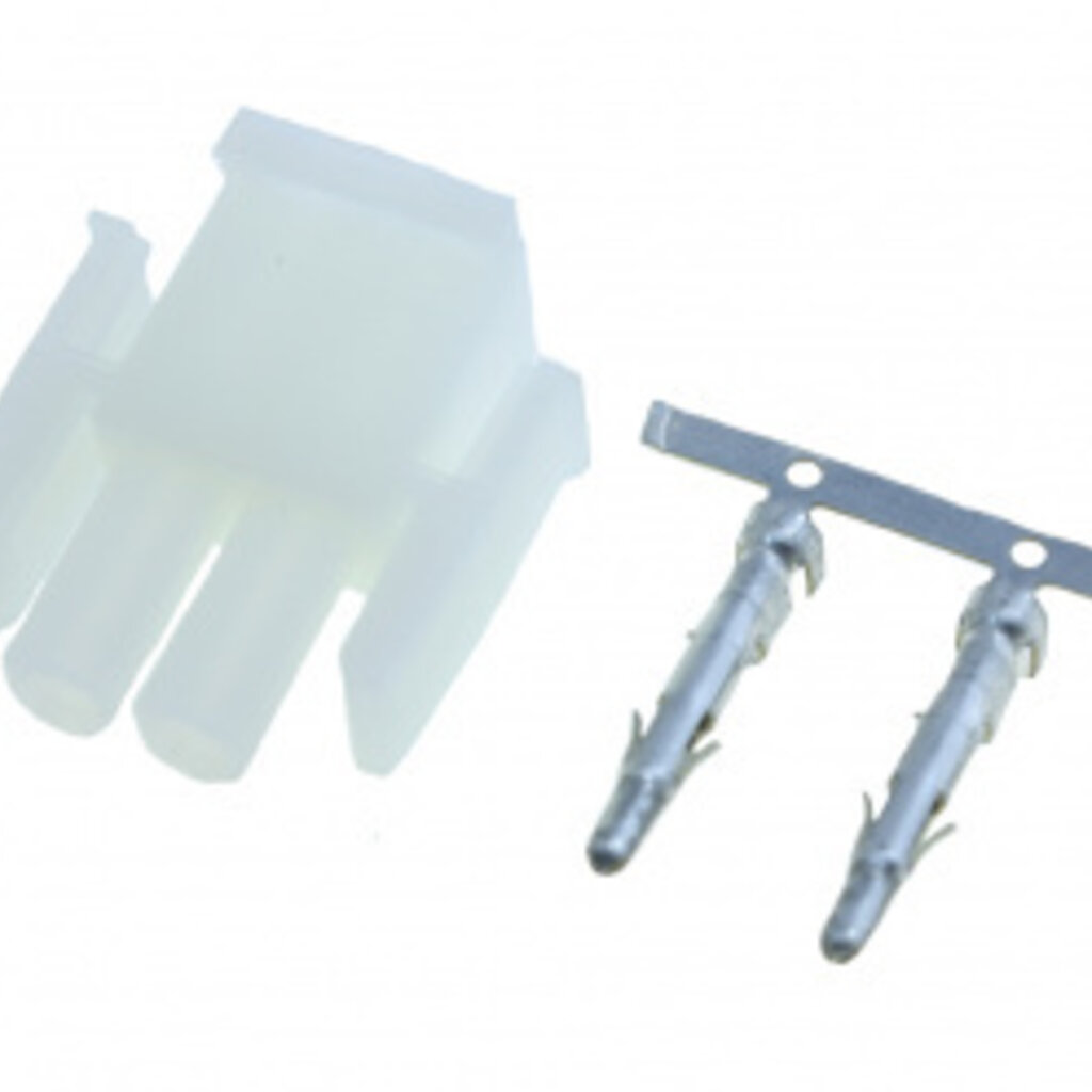 2-pins mannelijke AMP-stekker