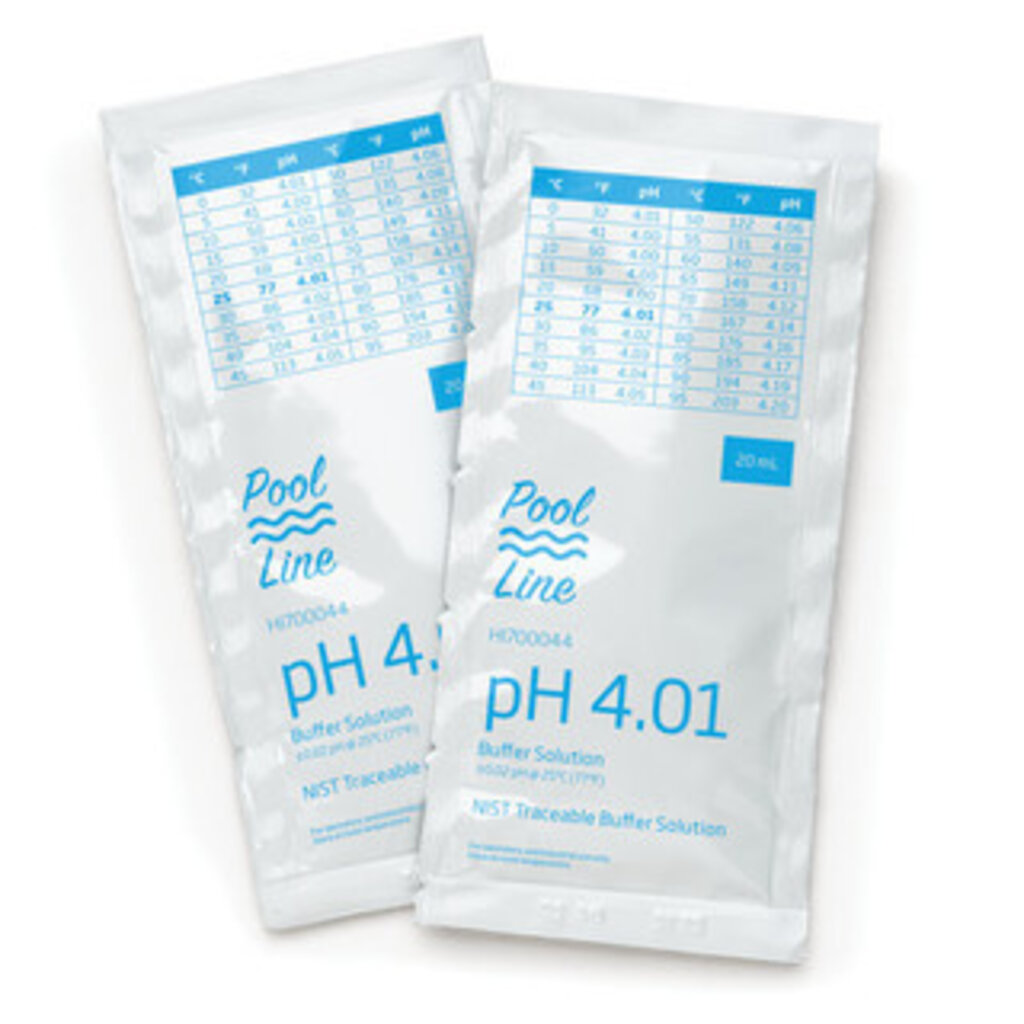 Hanna Instruments Kalibratievloeistof pH 4.01, 25 zakjes van 20ml.
