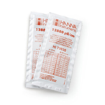 Hanna Instruments Geleidbaarheidsoplossing 12880 µS/cm, 25 zakjes van 20ml