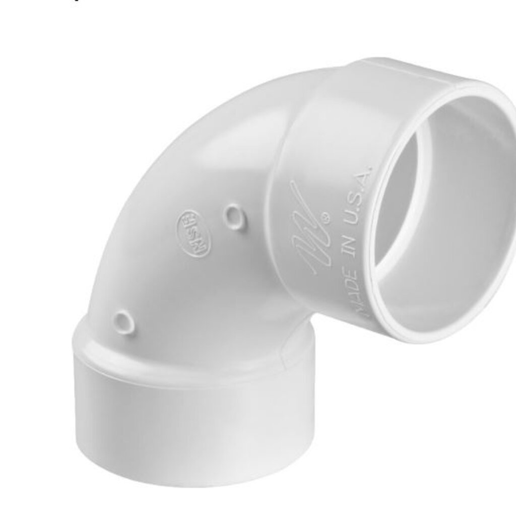 2-inch 90-degree sweep elbow