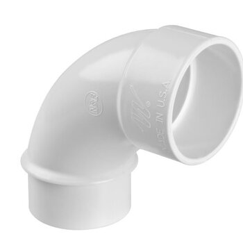 90° sweep elbow 2" M/F