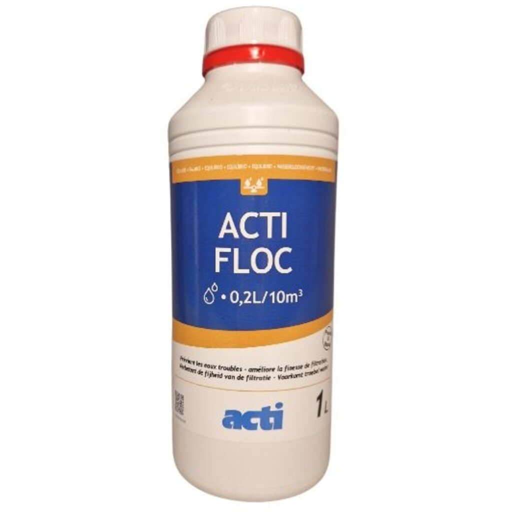 Acti Vloeibaar anti vlokmiddel voor zwembaden 1 liter
