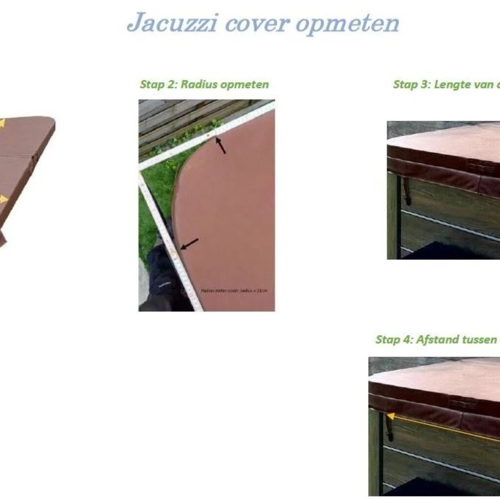 Jacuzzi Cover met afmetingen 220cm tot 235cm