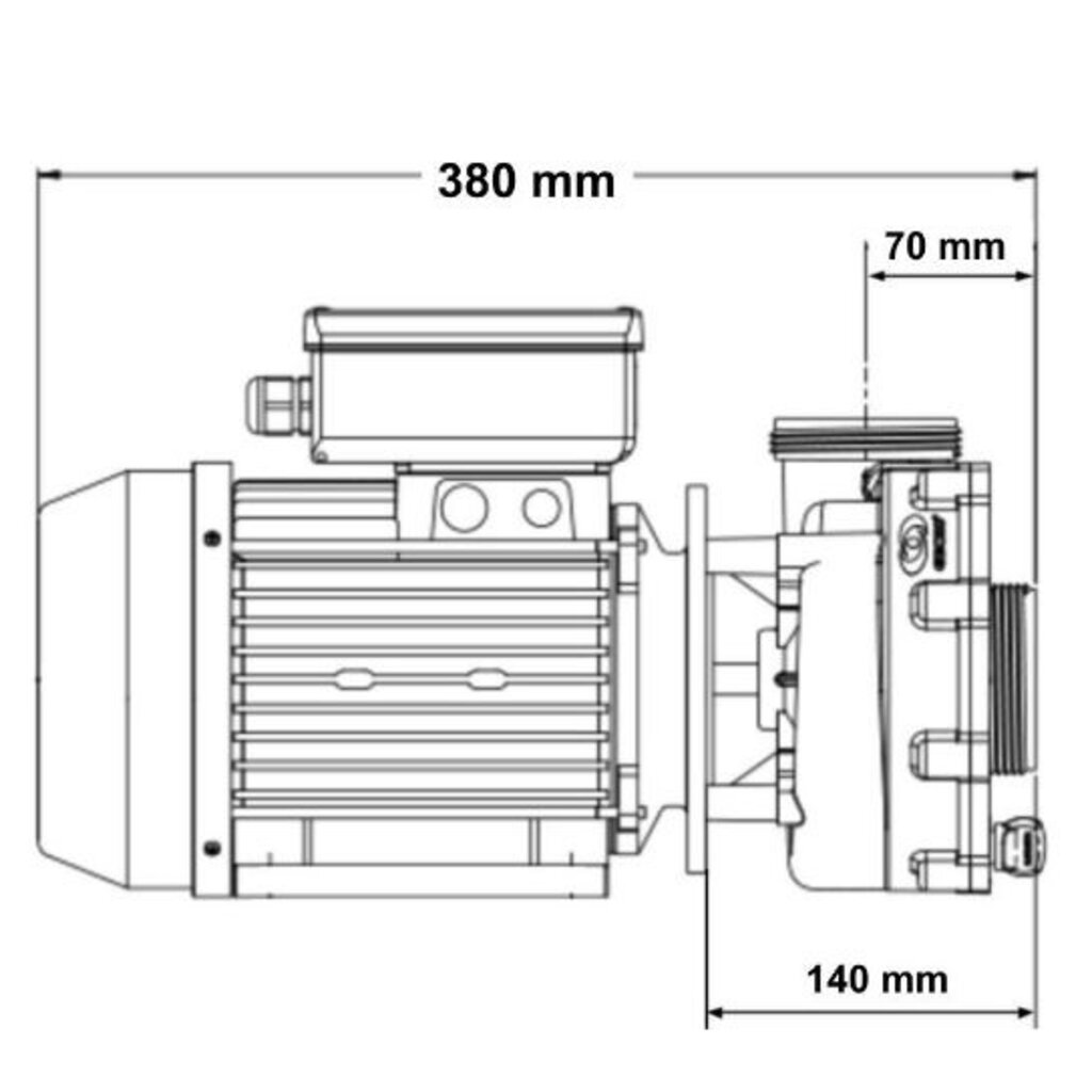 Aqua-Flo Flo-Master XP2 pomp met één snelheid
