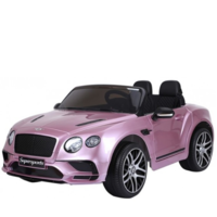 Bentley Continental 12V 2-Sitzer Kinder elektroauto Metallisches Rosa