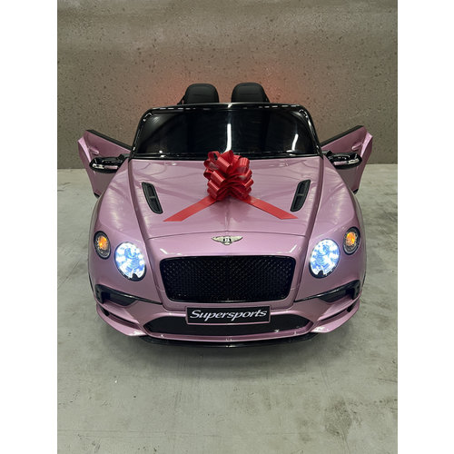 Bentley kinderauto Bentley Continental 12V 2-Sitzer Kinder elektroauto Metallisches Rosa
