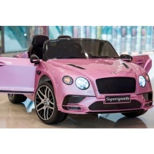 Bentley kinderauto Bentley Continental 12V 2-Sitzer Kinder elektroauto Metallisches Rosa
