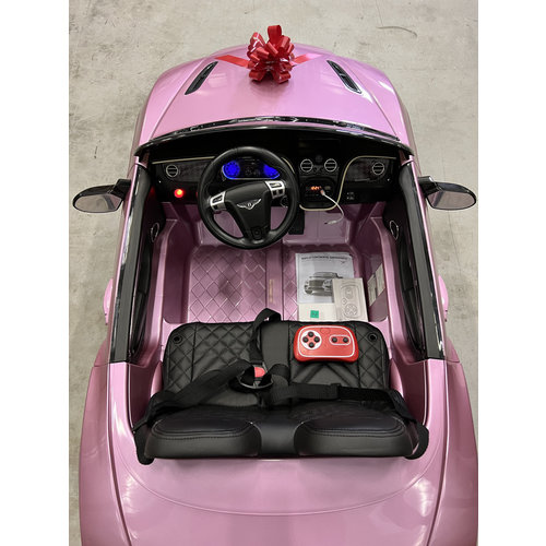 Bentley kinderauto Bentley Continental 12V 2-Sitzer Kinder elektroauto Metallisches Rosa