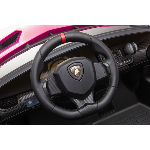 Lamborghini kinderauto Lamborghini Veneno Kinder-Elektroauto 2-Sitzer 12V Rosa