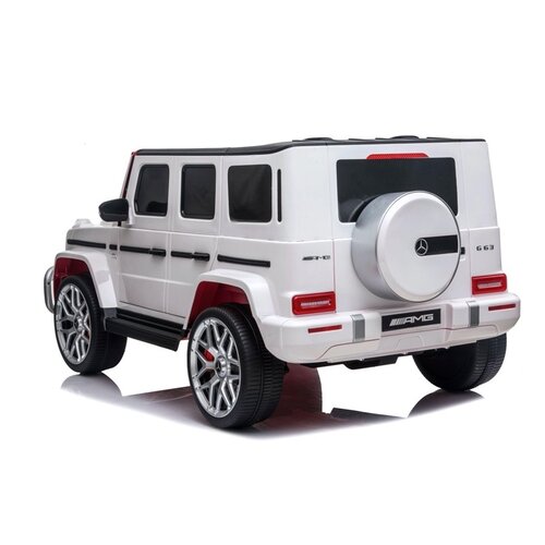 Mercedes kinderauto Mercedes G63 AMG  Kinder-Elektroauto 2-Sitzer 12V Weiß