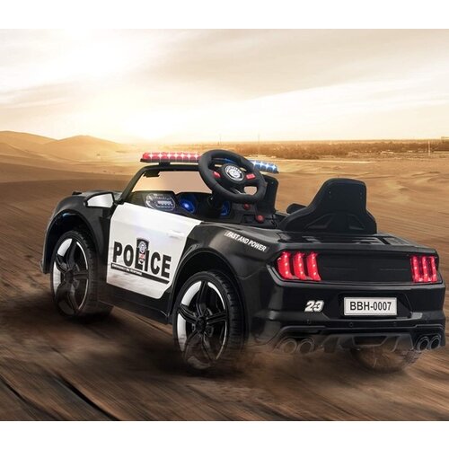 Polizei Kinder-Elektroauto 12V Schwarz