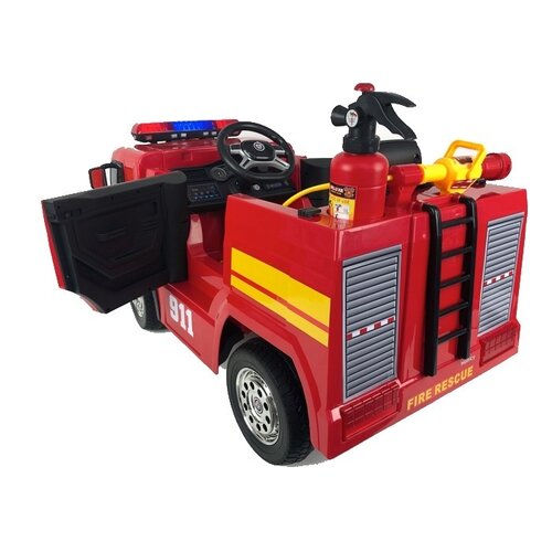Feuerwehrauto XL Kinder-Elektroauto 12V Rot