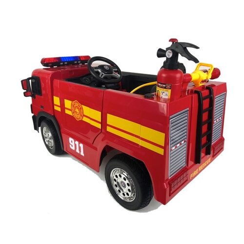 Feuerwehrauto XL Kinder-Elektroauto 12V Rot