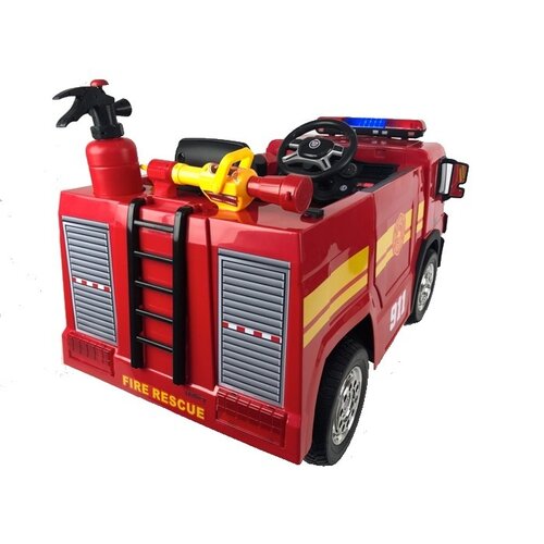 Feuerwehrauto XL Kinder-Elektroauto 12V Rot