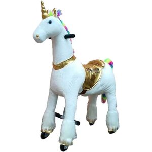 Mercedes kinderauto Pony Ride Spielzeugpferd einhorn auf Rädern für Kinder regenbogen Small