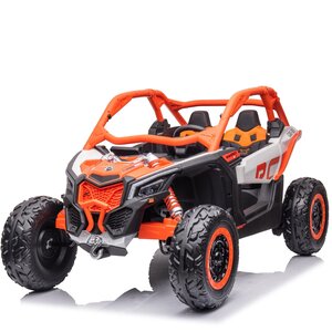 CAN-AM Maverick UTV Buggy Kinder-Elektroauto 2-Sitzer 24V Orange