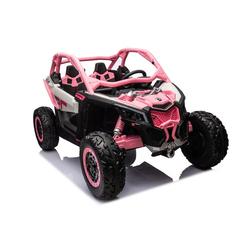 CAN-AM Maverick UTV Buggy Kinder-Elektroauto 2-Sitzer 24V Rosa