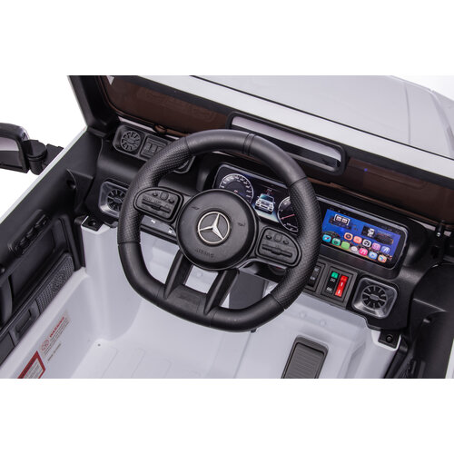 Mercedes kinderauto Mercedes G63 AMG 24V Kinder-Elektroauto XL Cabrio Weiß