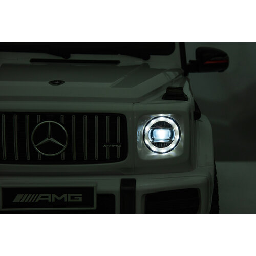 Mercedes kinderauto Mercedes G63 AMG 24V Kinder-Elektroauto XL Cabrio Weiß