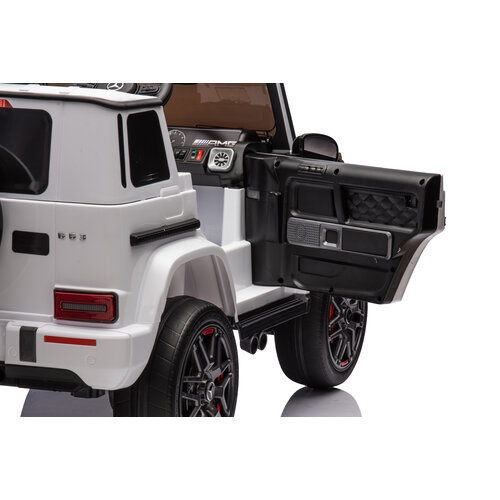 Mercedes kinderauto Mercedes G63 AMG 24V Kinder-Elektroauto XL Cabrio Weiß