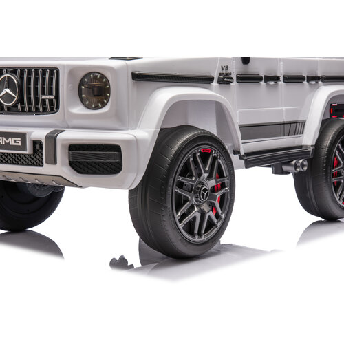 Mercedes kinderauto Mercedes G63 AMG 24V Kinder-Elektroauto XL Cabrio Weiß