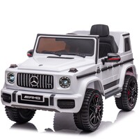 Mercedes G63 AMG 24V Kinder-Elektroauto XL Cabrio Weiß