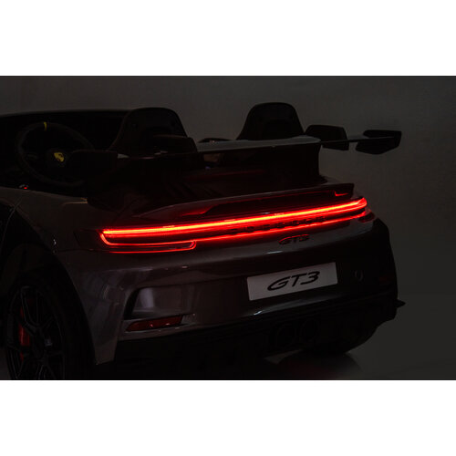 Porsche Kinderauto Porsche 911 GT3  24V 2-Sitzer Kinder-Elektroauto Grau Porsche Kinderauto Porsche 911 GT3  24V 2-Sitzer Kinder-Elektroauto Grau