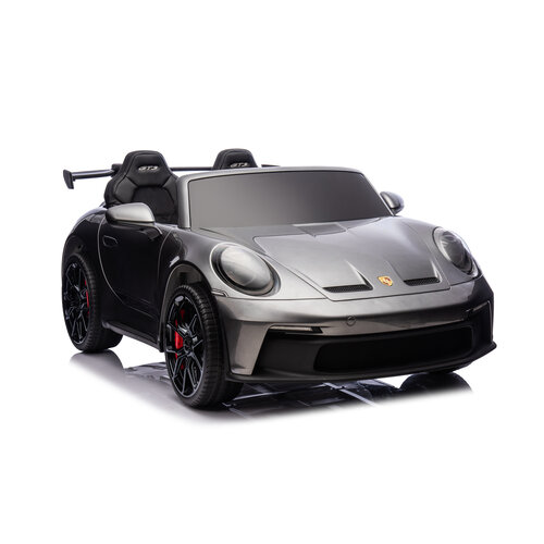Porsche Kinderauto Porsche 911 GT3  24V 2-Sitzer Kinder-Elektroauto Grau Porsche Kinderauto Porsche 911 GT3  24V 2-Sitzer Kinder-Elektroauto Grau