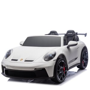 Porsche Kinderauto Porsche 911 GT3  24V 2-Sitzer Kinder-Elektroauto Weiß Porsche Kinderauto Porsche 911 GT3  24V 2-Sitzer Kinder-Elektroauto Weiß