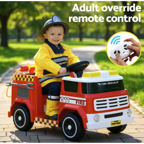 Feuerwehrauto Kinder-Elektroauto 12V Rot