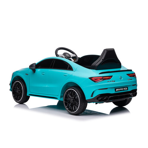 Mercedes kinderauto Mercedes CLA45 AMG Kinder-Elektroauto 12V Hellblauw Mercedes kinderauto Mercedes CLA45 AMG Kinder-Elektroauto 12V Hellblauw