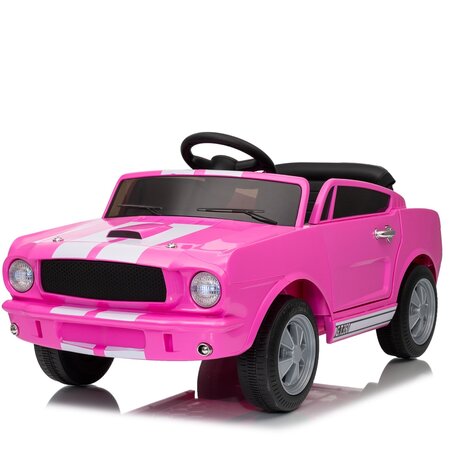 Shelby Kinderauto Shelby Kinder-Elektroauto 12V Rosa