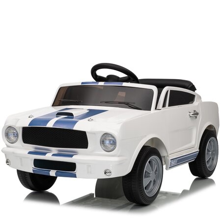 Shelby Kinderauto Shelby Kinder-Elektroauto 12V Weiß