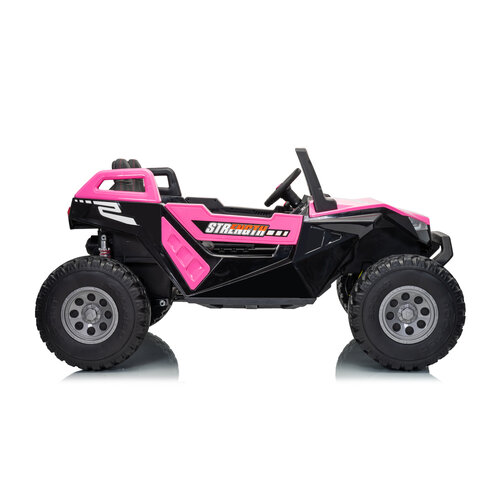 Buggy CLASH Kinder-Elektroauto 2-Sitzer High-speed 24V Tarnung Rosa