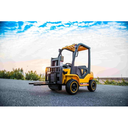 Kinder Elektro Gabelstapler 12V Gelb