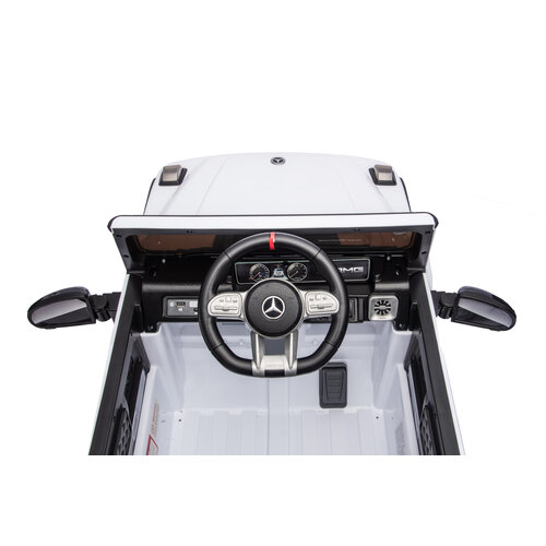 Mercedes kinderauto Mercedes G63 AMG Cabrio Kinder-Elektroauto 12V Weiß