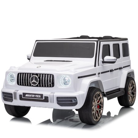 Mercedes kinderauto Mercedes G63 AMG  Kinder-Elektroauto 2-Sitzer 12V Weiß